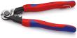 KNIPEX 95 62 190 T Drahtseilschere geschmiedet 190 mm mit Mehrkomponenten-Hüllen, mit integrierter Befestigungsöse zum Anbringen einer Absturzsicherung brüniert Produktbild img2 S