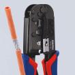 KNIPEX 97 51 10 SB Crimpzange für Westernstecker 190 mm brüniert mit Mehrkomponenten-Hüllen Produktbild img5 S