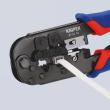 KNIPEX 97 51 10 SB Crimpzange für Westernstecker 190 mm brüniert mit Mehrkomponenten-Hüllen Produktbild img7 S