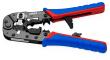 KNIPEX 97 51 13 Crimpzange für RJ45-Westernstecker 190 mm brüniert mit Mehrkomponenten-Hüllen Produktbild img2 S
