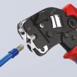 KNIPEX 97 53 09 SB Selbsteinstellende Crimpzange für Aderendhülsen mit Fronteinführung 190 mm brüniert mit Mehrkomponenten-Hüllen Produktbild img19 S