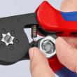KNIPEX 97 53 14 SB Selbsteinstellende Crimpzange für Aderendhülsen mit Seiteneinführung 180 mm brüniert mit Mehrkomponenten-Hüllen Produktbild img14 S