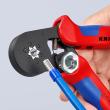 KNIPEX 97 53 14 SB Selbsteinstellende Crimpzange für Aderendhülsen mit Seiteneinführung 180 mm brüniert mit Mehrkomponenten-Hüllen Produktbild img16 S