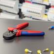 KNIPEX 97 53 14 SB Selbsteinstellende Crimpzange für Aderendhülsen mit Seiteneinführung 180 mm brüniert mit Mehrkomponenten-Hüllen Produktbild img9 S