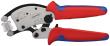 KNIPEX 97 53 18 SB Twistor16® Selbsteinstellende Crimpzange für Aderendhülsen mit drehbarem Crimpkopf 200 mm verchromt mit Mehrkomponenten-Hüllen Produktbild img1 S