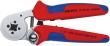 KNIPEX 97 55 04 Selbsteinstellende Crimpzange für Aderendhülsen mit Seiteneinführung 180 mm verchromt mit Mehrkomponenten-Hüllen Produktbild img1 S
