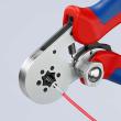 KNIPEX 97 55 04 Selbsteinstellende Crimpzange für Aderendhülsen mit Seiteneinführung 180 mm verchromt mit Mehrkomponenten-Hüllen Produktbild img11 S