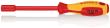 KNIPEX 98 03 08 Steckschlüssel mit Schraubendreher-Griff 237 mm brüniert isoliert mit Mehrkomponenten-Hüllen, VDE-geprüft Produktbild