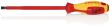KNIPEX 98 20 80 Schraubendreher für Schlitzschrauben 295 mm brüniert isolierender Mehrkomponenten-Griff, VDE-geprüft Produktbild