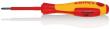 KNIPEX 98 24 00 Schraubendreher für Kreuzschlitzschrauben Phillips® 162 mm brüniert isolierender Mehrkomponenten-Griff, VDE-geprüft Produktbild img1 S