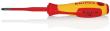 KNIPEX 98 25 01 SL Schraubendreher (Slim) für Kreuzschlitzschrauben Pozidriv® 187 mm brüniert isolierender Mehrkomponenten-Griff, VDE-geprüft Produktbild img1 S