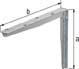 Konsole a.T-Profil, fvz, 550x300 GAH Alberts Produktbild img1 L