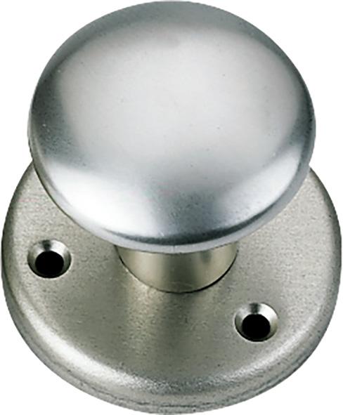 Türknopf auf Rosette F2 50mm Pilzknopf Produktbild img1 L