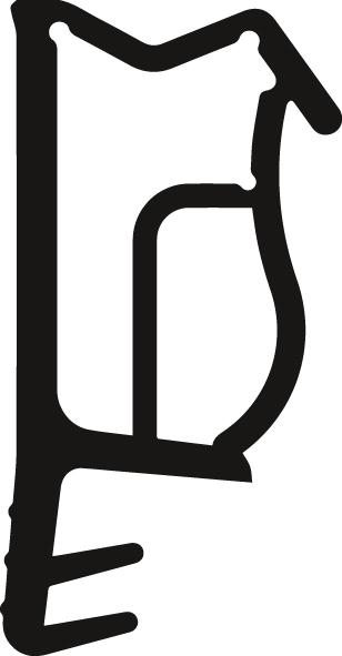 Flugelfalzdichtung D3830 3mm Nut, weiß Produktbild img1 L