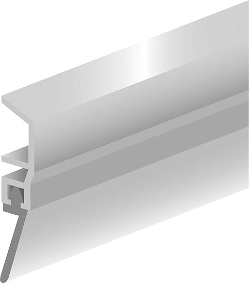 Türbodendichtung PDS Basic z. schrauben KF weiß, L 1000mm Produktbild img1 L