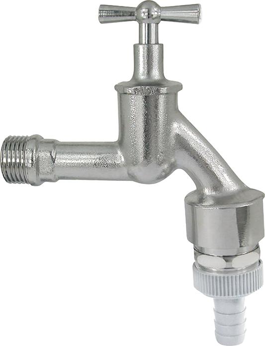 Wasserhahn 3/4"-AG G3/4MS Cr matt mit Rohrbüfter Produktbild img1 L