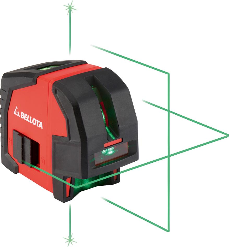 Laser 30m 2 Achs + Punkt, grün, Koffer und Halter Bellota Produktbild img1 L