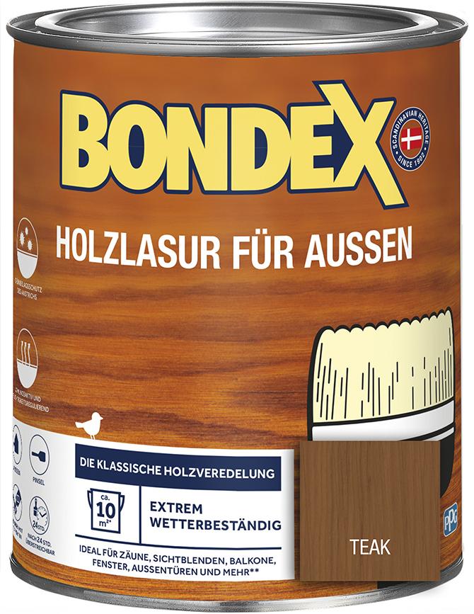 BONDEX Holzlasur Außen Teak 0,75L Produktbild img1 L