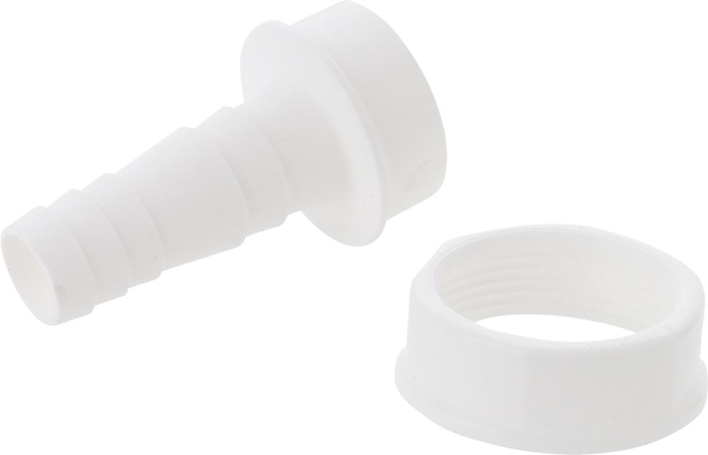 KS Geräteanschluss, 1 1/2"IG x 3/4"T Weiß, für Waschgeräte-Siphon Produktbild img1 L
