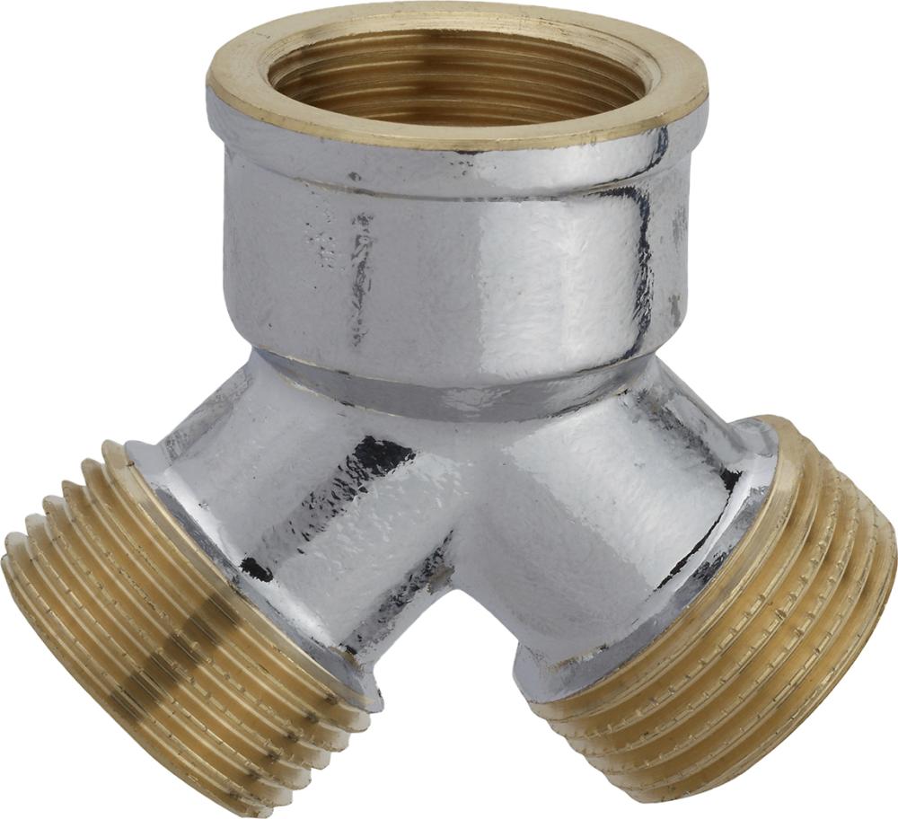 MS 2-Wege-Verteiler, Chrom, 3/4"IG x 3/4"AG Produktbild img1 L