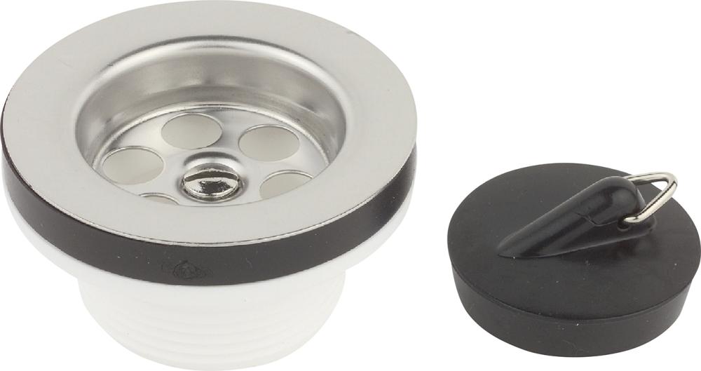 KS Ablaufventil, 1 , 1 1/2"AG x 70 mm, Ventilkelch mit Ventilstopfen 45,5 mm Produktbild img1 L