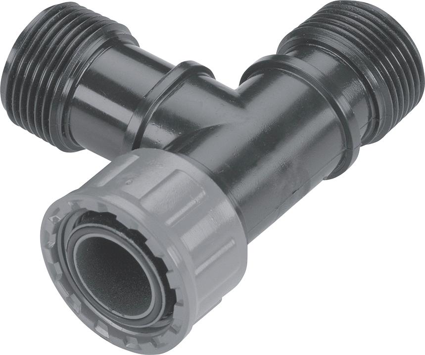 Ventil-T-Stück mit 2 x 1"-Innengewinde und 1 x 1"-Außengewinde Produktbild img1 L
