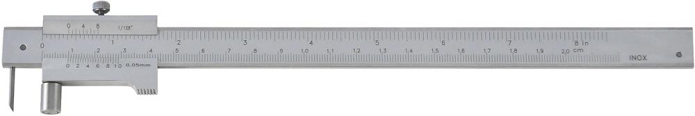 Anreiß-Messschieber 200mm mit Rolle, rostfrei und HM-Spitzen, rostfrei FORTIS Produktbild img1 L