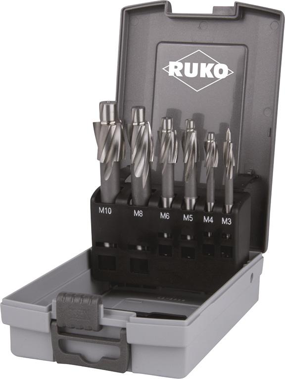 Flachsenker-Satz DIN373 HSS M3-M10 mittel für DL Ku-Kassette RUKO Produktbild img1 L