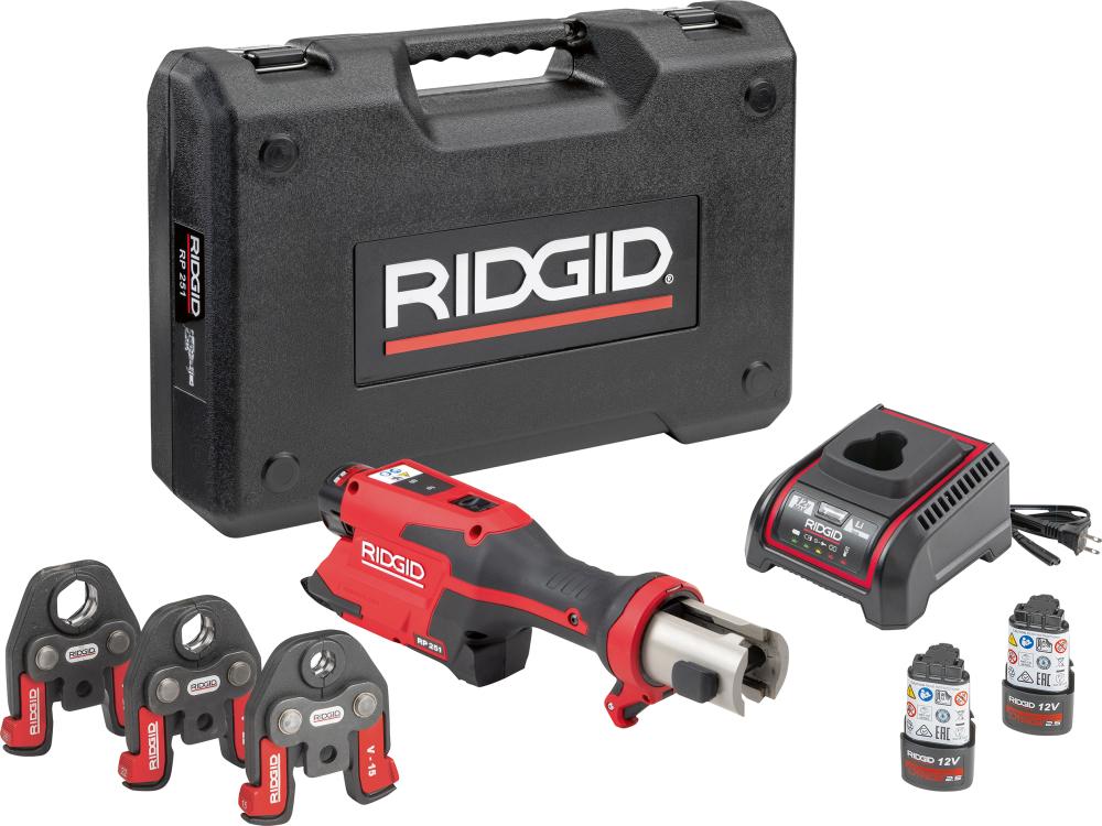 Presswerkzeug R251 24kN inkl. V15-22-28mm RIDGID Produktbild img1 L