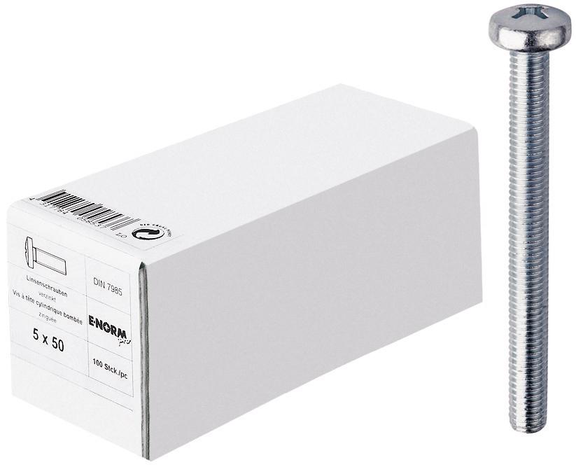 DIN 7985 4.8 galZn-H M6x50 KP E-NORMpro Produktbild img1 L