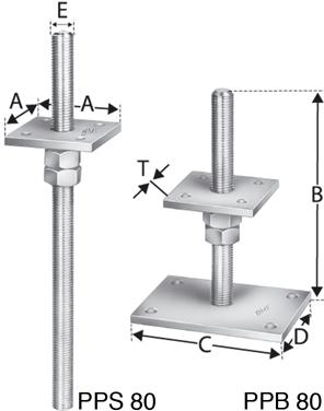 SST Stützenfuß PPB70G SIMPSON Strong-Tie Produktbild img1 L