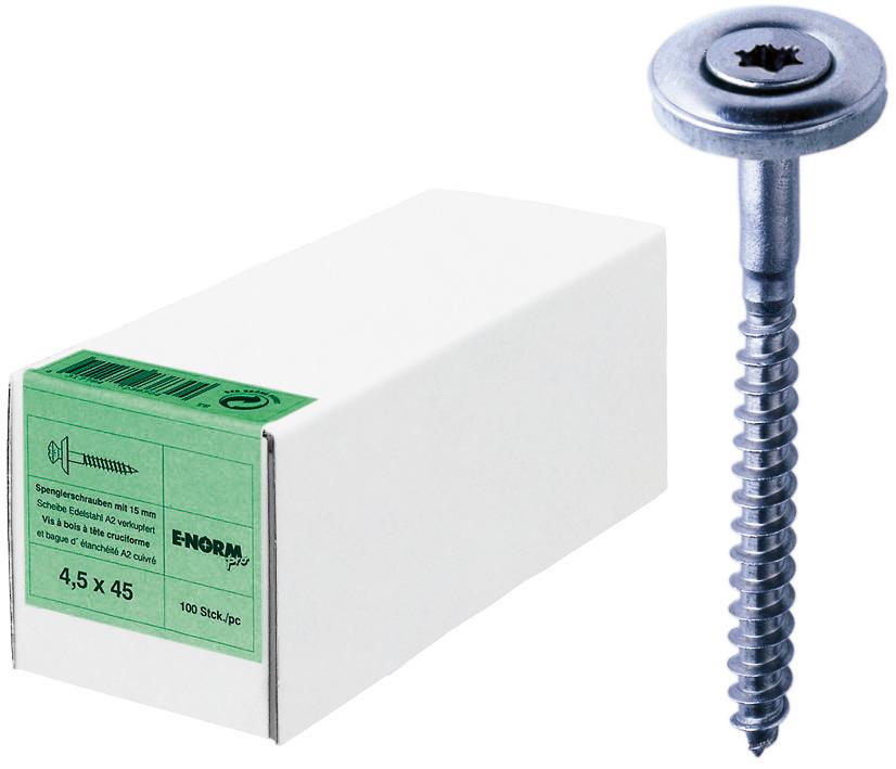 Spenglerschraube A2 ISR20 4,5x 35 15 E-NORMpro Produktbild img1 L