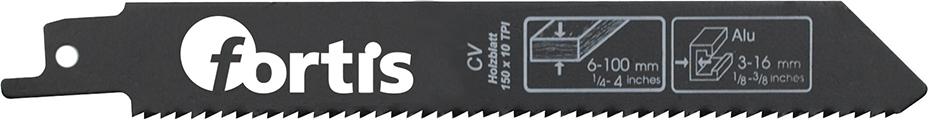 Säbelsägeblatt CV Länge 150/130mm (5x) Zahnteilung 2,5mm 19x1,2mm für Holz FORTIS Produktbild img1 L