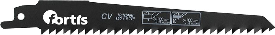Säbelsägeblatt CV Länge 150/130mm (5x) Zahnteilung 4,2mm 19x1,2mm für Holz FORTIS Produktbild img1 L