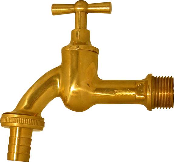 Wasserhahn 1/2"-13mm MS Cr matt mit Verschraubung Produktbild img1 L