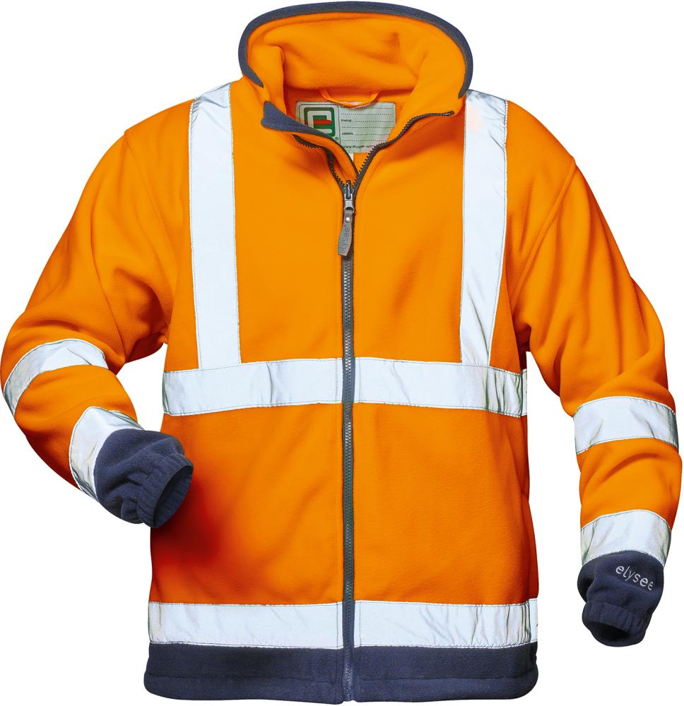 Warn-Fleecejacke Benedikt Gr. L, orange/marine Produktbild img1 L