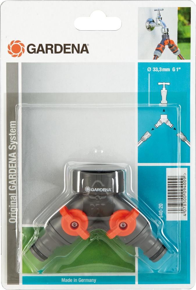 Zwei-Wege-Ventil für Wh.mit 33,3 mm (G 1 )-Gew Gardena Produktbild img1 L