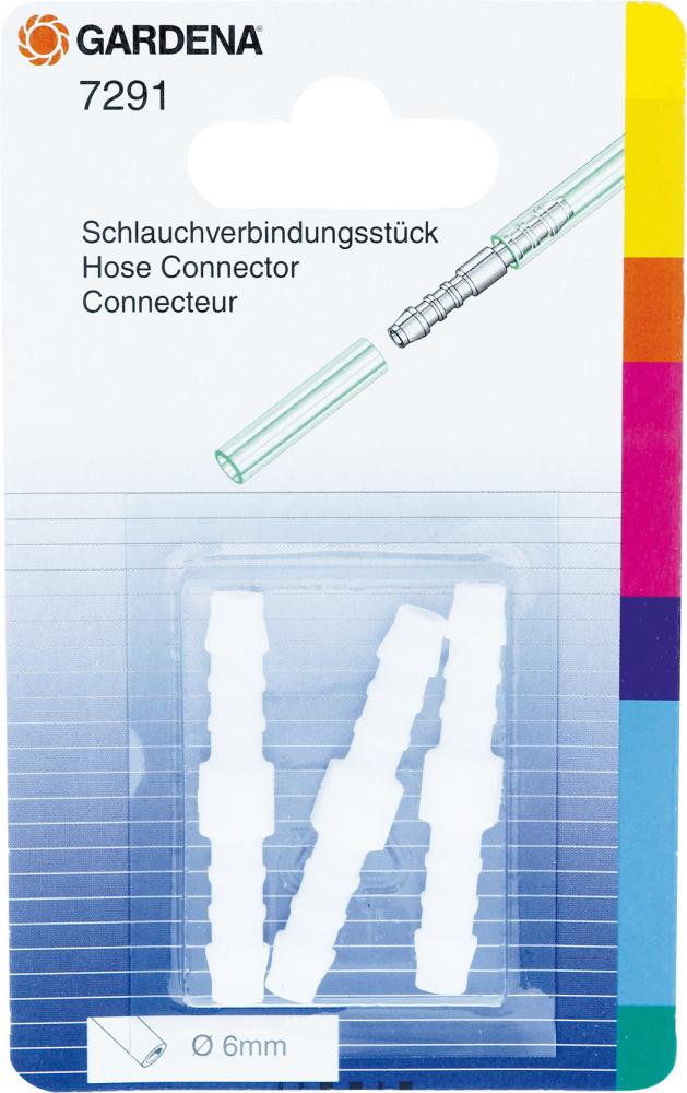 Schlauchverbindungsstückf . 6 mm-Schlauch, 3 Stk Gardena Gardena Produktbild img1 L