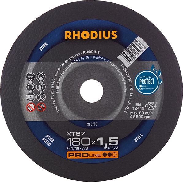 Trennscheibe XT67 180 x 1,5mm ger. Rhodius Produktbild img1 L