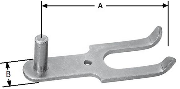 Einmauer-Haken 1/2Stein D13mm hell verz. Produktbild img1 L