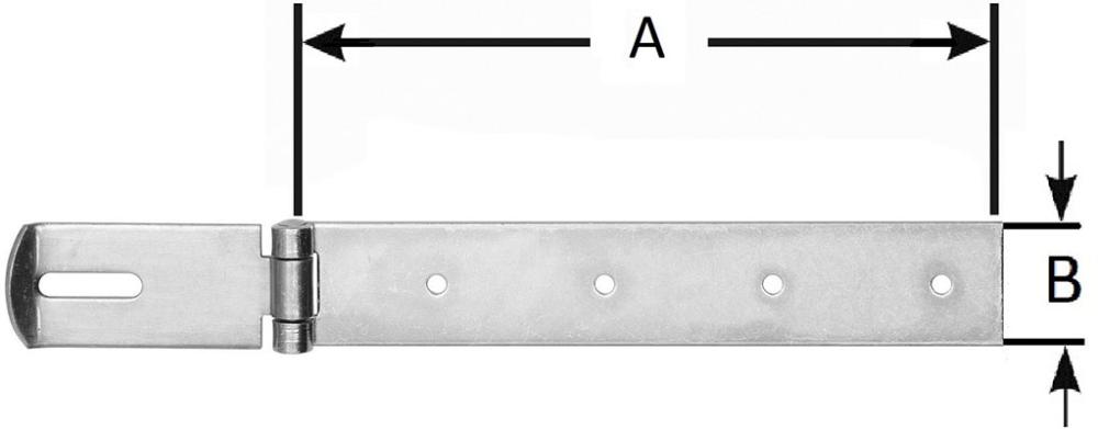 Überfalle gerade Ausführu ng, 200mm hell verz. Produktbild img1 L