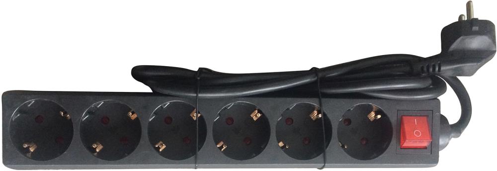 Steckdosenleiste 6-fach H05VV-F3G1,5 1,4m IP20 FORTIS Produktbild img1 L