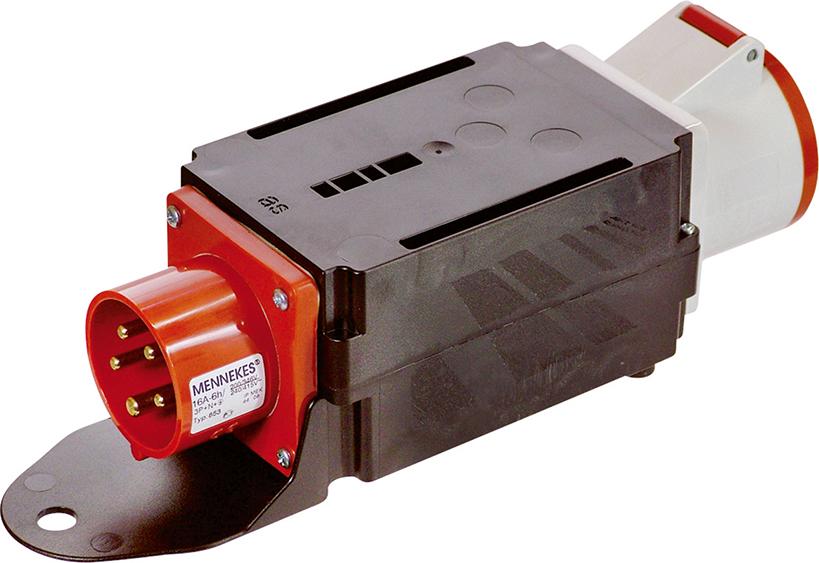Adapter MIXO mit Phasenw. 16A Phasenw. auf 32A Dose Produktbild img1 L