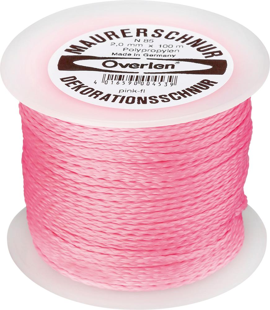 Maurerschnur PP fluoresz. 2,0mm 100m pink Overmann Produktbild img1 L