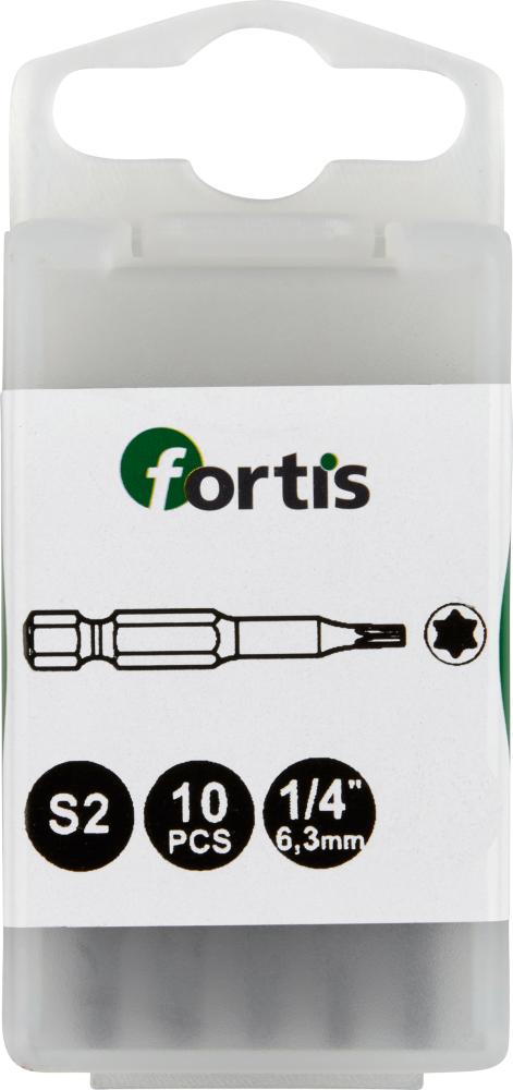 Bit zähhart 1/4" DIN3126 E6,3 T10x50mm 10er Pack FORTIS Produktbild img1 L