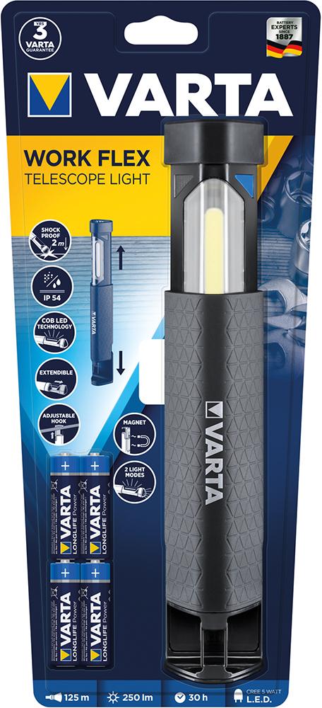 VARTA Work Flex Telescope Telescope Light 4AA Produktbild img1 L