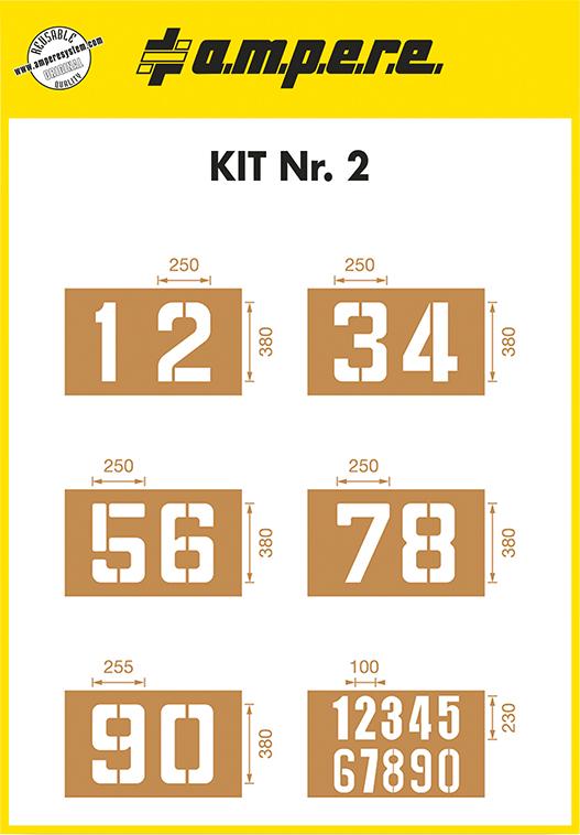 Schablonenset Schablonen KIT Zahlen a.mit p.e.r.e. Produktbild img1 L