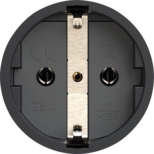 Schutzkontaktkupplung IP20 Vollgummi 16A / 250V AC / 3p (2P+E) Produktbild img1 L