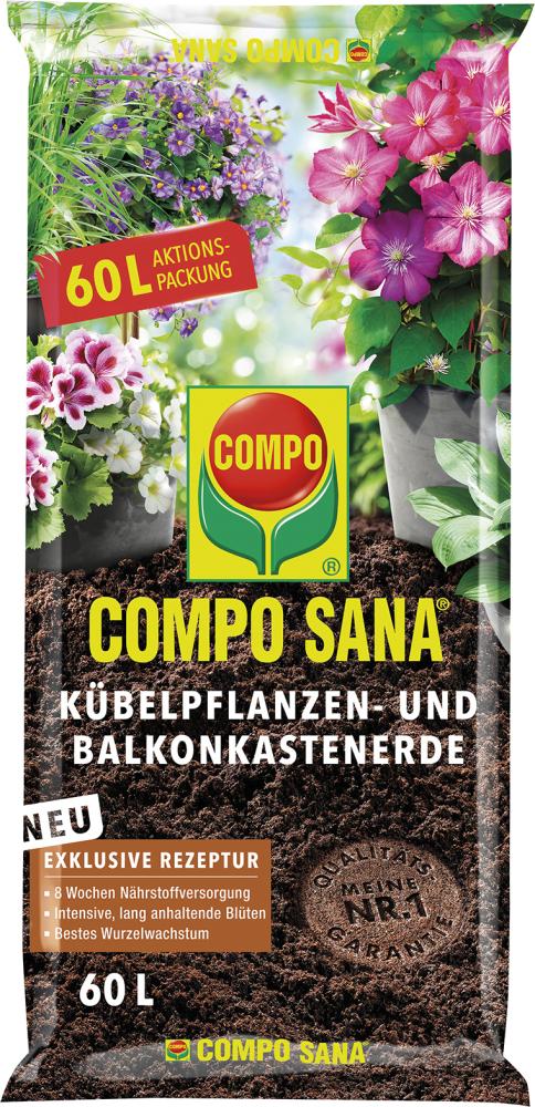 Balkon-und Kübpfl.-erde 60L COMPO SANA Produktbild img1 L