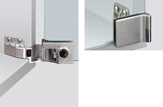 Glastürscharnier, 30866 ma tt vernickelt Produktbild img1 L